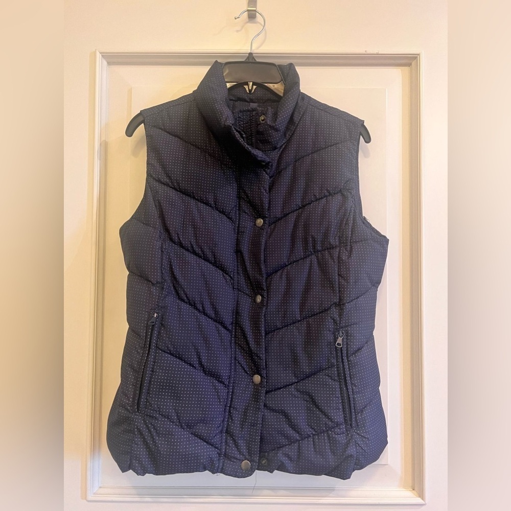 GAP Blue Quilted Puffer Vest